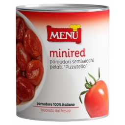 Menù Mini Red Peeled Semi-dried Tomatoes "Pizzutello" (800g)