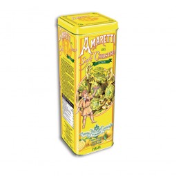 Amaretti del Chiostro di Saronno Soft Lemon Tower Tin (180gm)