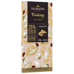 Valrhona Blond Chocolate Dulcey 35% With Coffee (120g)