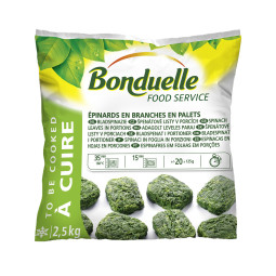 Bonduelle Frozen Spinach Leaves (1kg)