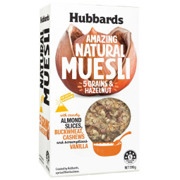 Hubbards Natural 5 Grains & Hazelnut Muesli (590g)