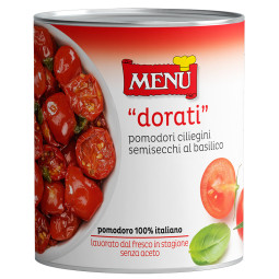 Menù Semi Dried Cherry Tomatoes With Basil "Dorati" (800g)