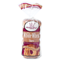 Western Bagel 100% Whole Wheat Bagels (6pcs)