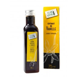 Natural Bourbon Vanilla Extract with Seeds (75ml)