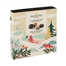 Christmas Gift Box of 16 Fine Chocolates (155g)