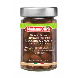 Madama Oliva Black Pitted Leccino Olives (160gm)