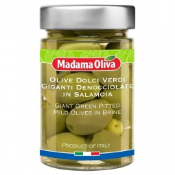 Giant Green Pitted Olives 160g