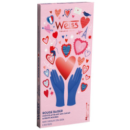 Weiss Valentine's Chocolate Bar Rouge Baiser 29% (90g)
