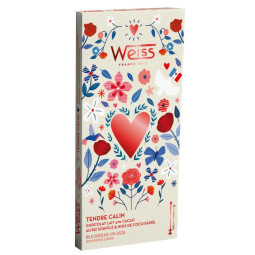 Weiss Valentine's Chocolate Bar Milk Coco 38% (90g)