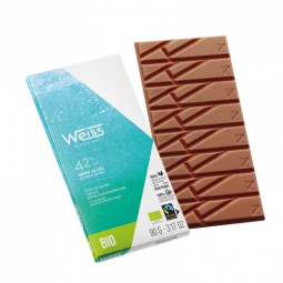 Weiss Organic Chocolate Bar Milk Cebia 42% (90g)