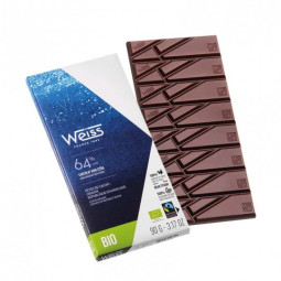 Weiss Organic Chocolate Bar Dark Cebia 64% (90g)