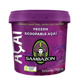 Sambazon Soft Frozen Scoopable Acai Sorbet (500ml)