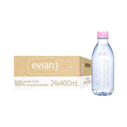 EVIAN Still Water NUDE PET 400ML x 24BTL