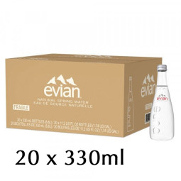 EVIAN Still Water GLASS 330ML x 20BTL